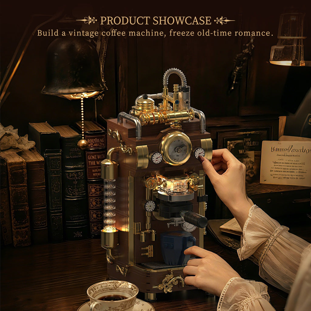 Retro Coffee Machine Building Blocks