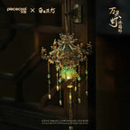 Eternal Bloom Lantern Metal 3D Puzzle Refrigerator Magnet With Light DIY Fridge Decor