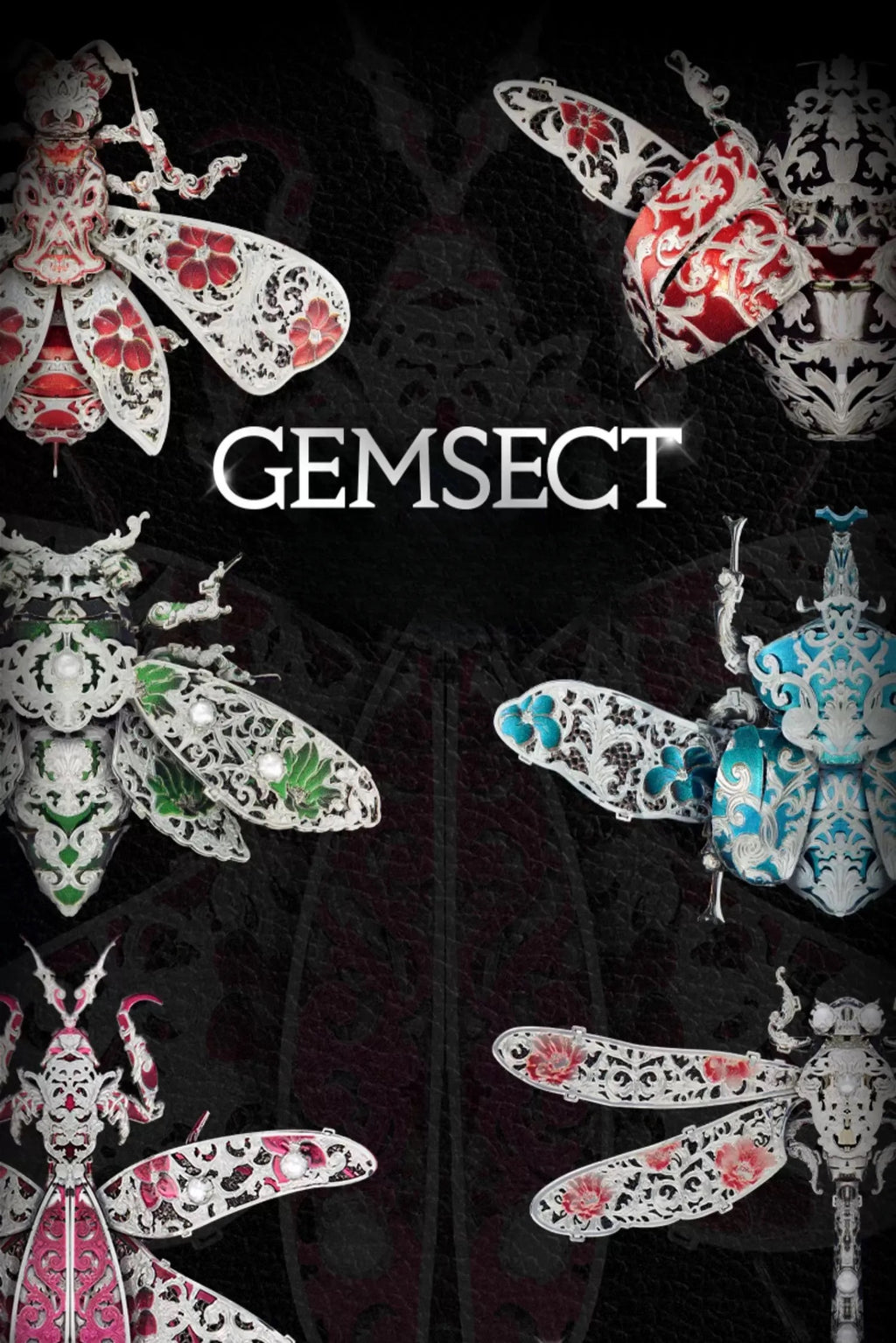 Gemsect Metal 3D Insect Magnetic Brooch Fridge Magnet Bag and Scarf Accessory