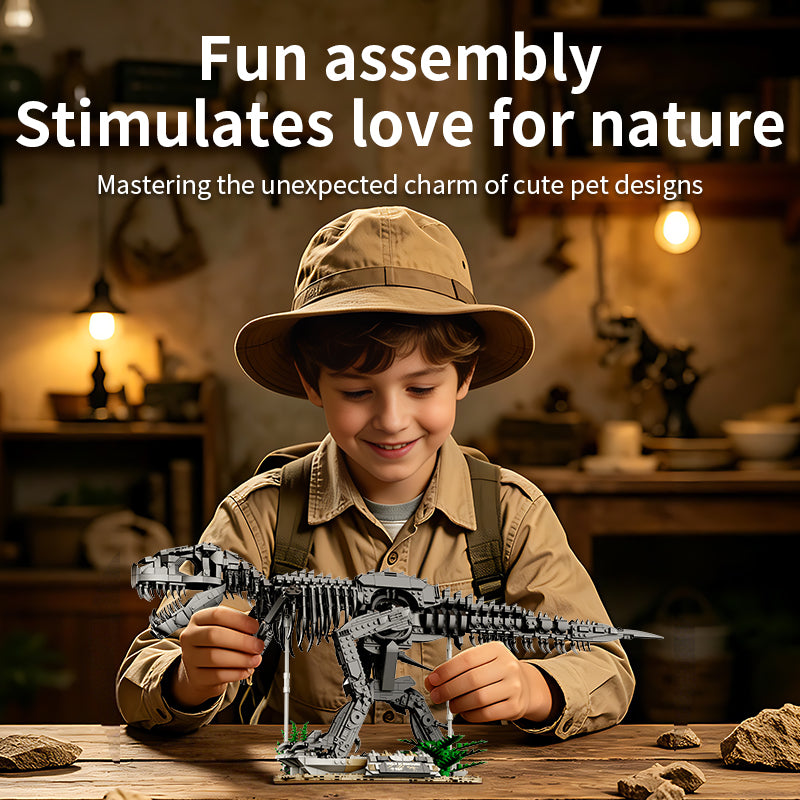 Dark Tyrannosaur Building Blocks