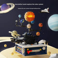 Rotating Solar System Building Blocks