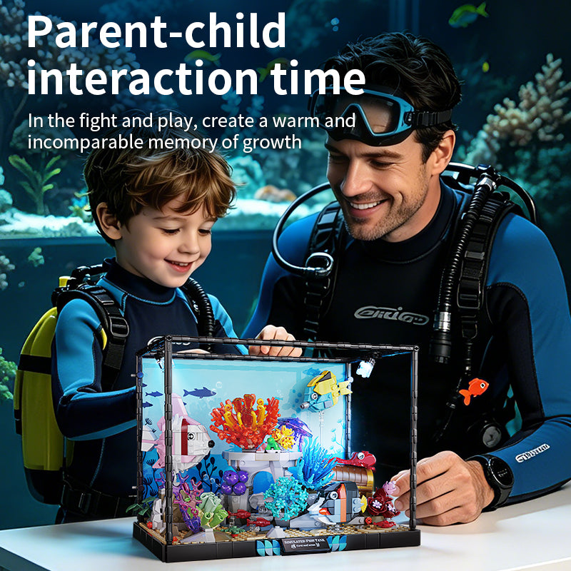 Underwater Fish Tank Building Blocks with Light