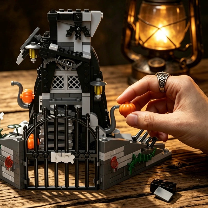 Haunted House Building Blocks with Light