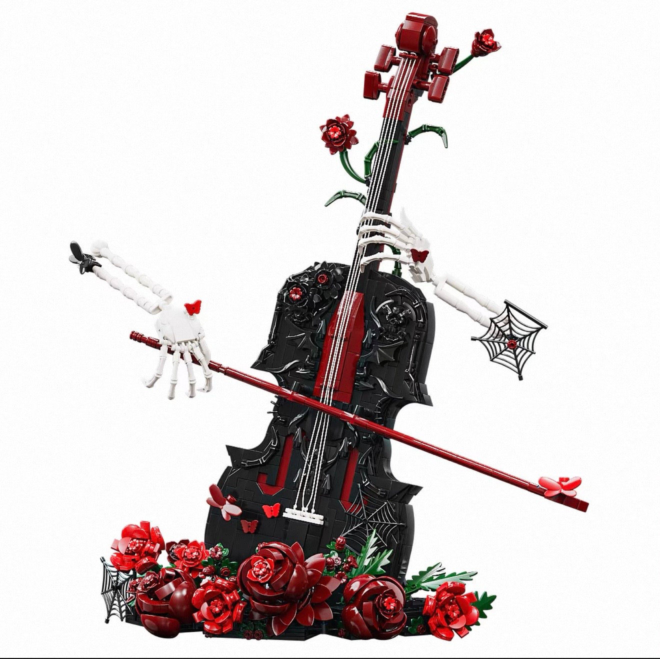 Gothic Rose Violin Display Building Blocks