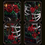 Gothic Bone Hourglass Rose Building Blocks