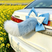 Blue White Bow Tail