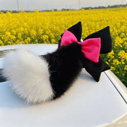 Black White Bow Tail