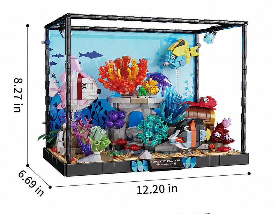 Underwater Fish Tank Building Blocks with Light