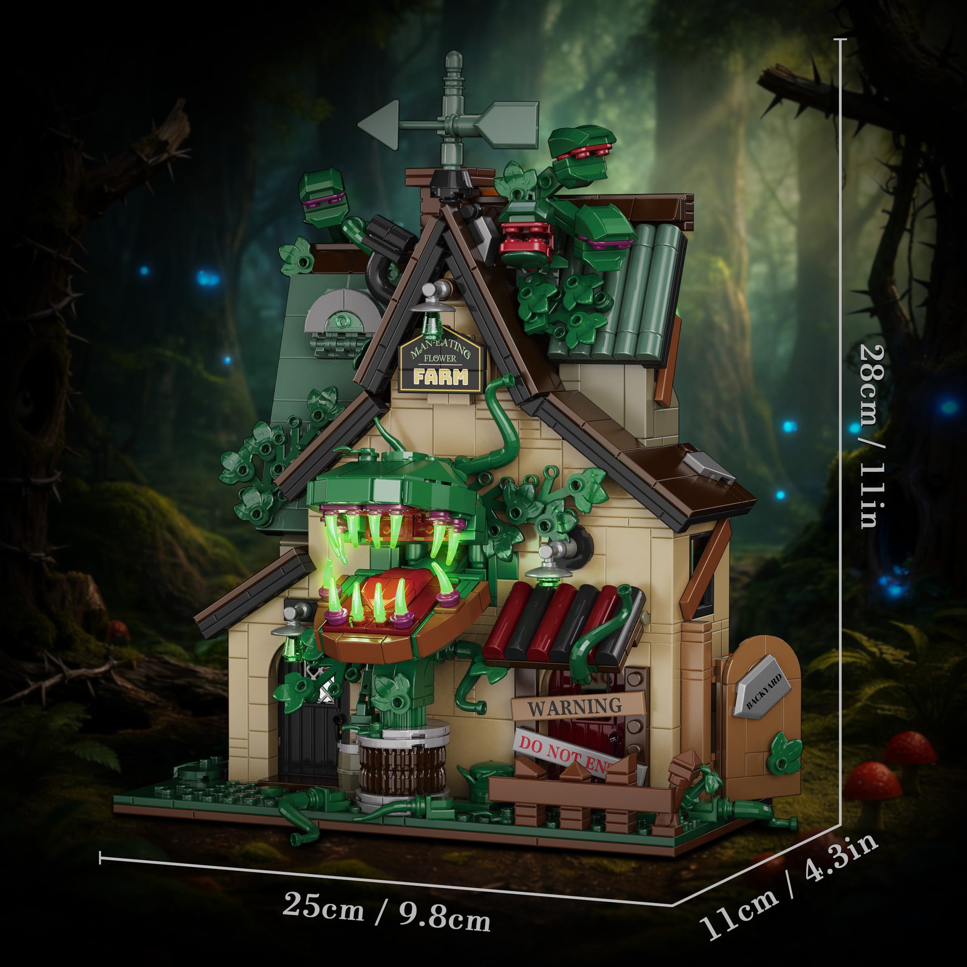 Glow Carnivorous Plant House Building Blocks