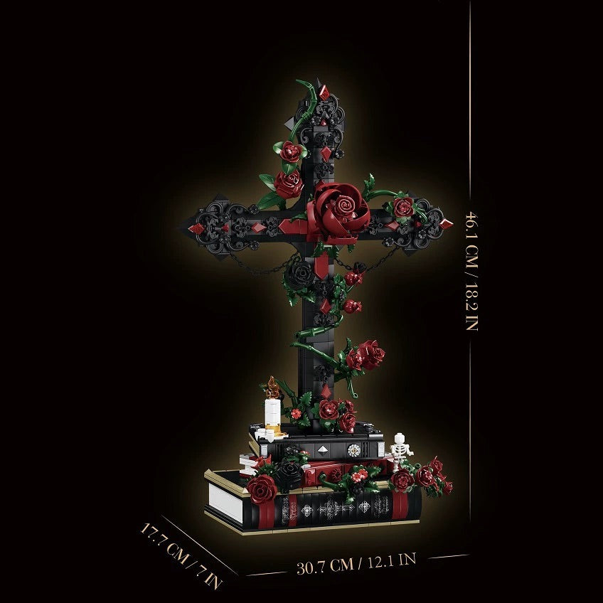 Gothic Rose Cross Building Blocks