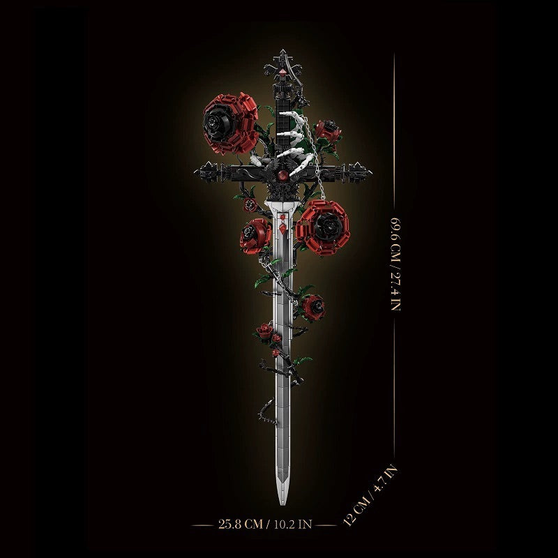 Gothic Rose Sword Building Blocks