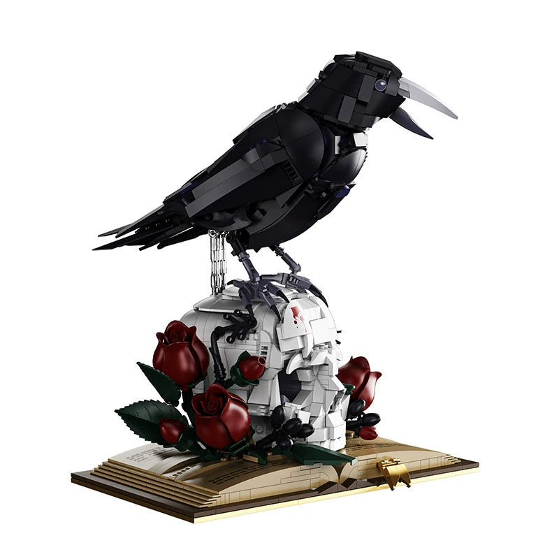 Gothic Crow Skull Building Blocks