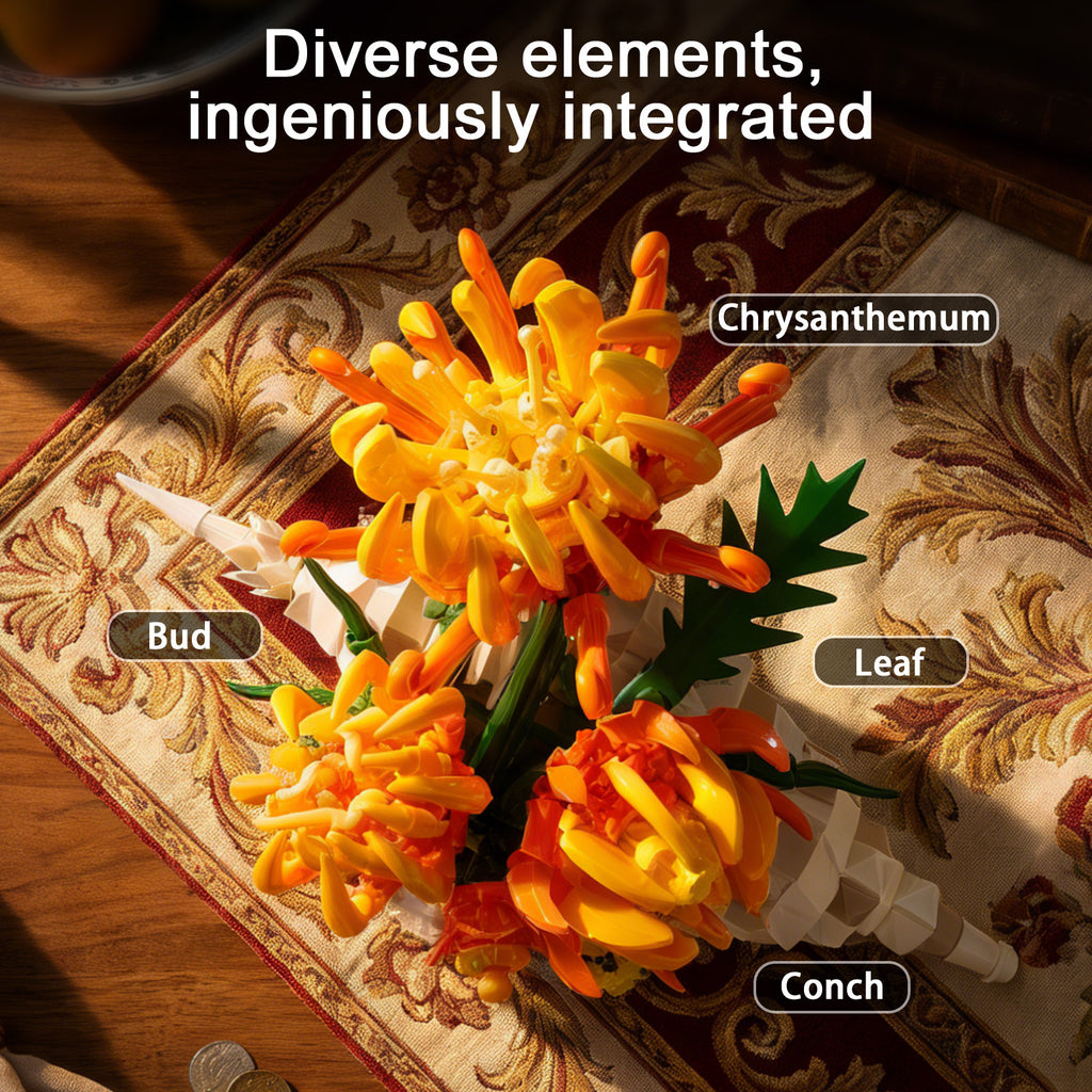 Chrysanthemum Conch Building Blocks