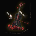 Gothic Rose Violin Display Building Blocks