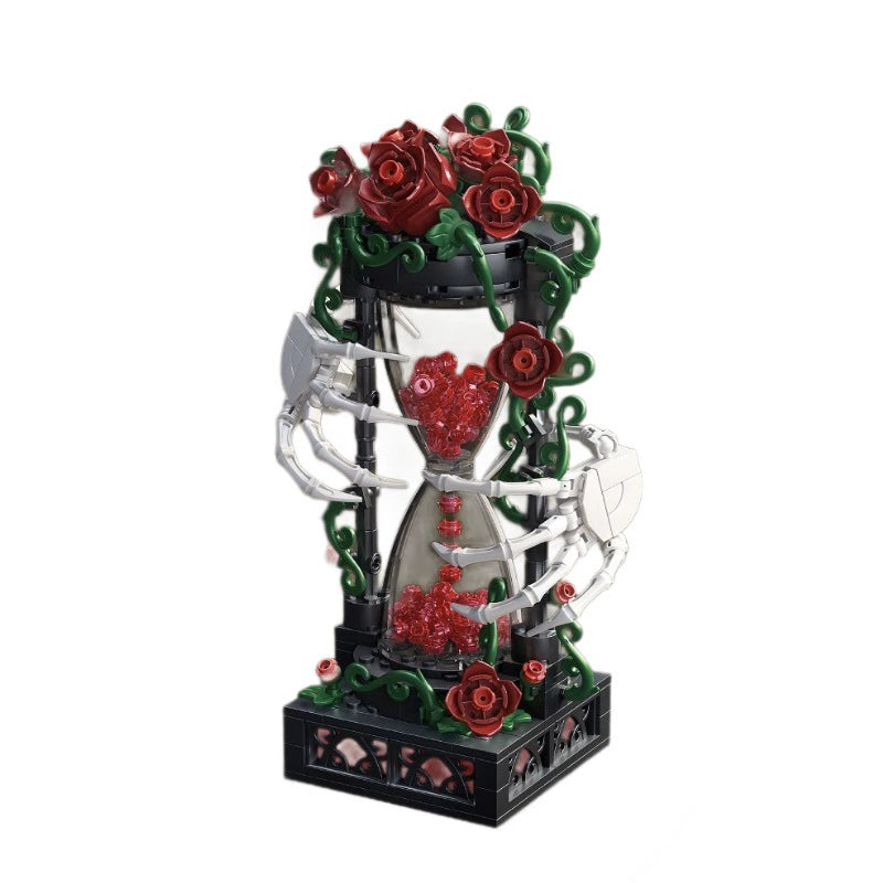 Gothic Bone Hourglass Rose Building Blocks