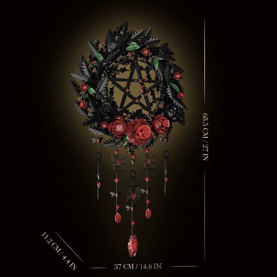 Gothic Rose Star Ring Building Blocks