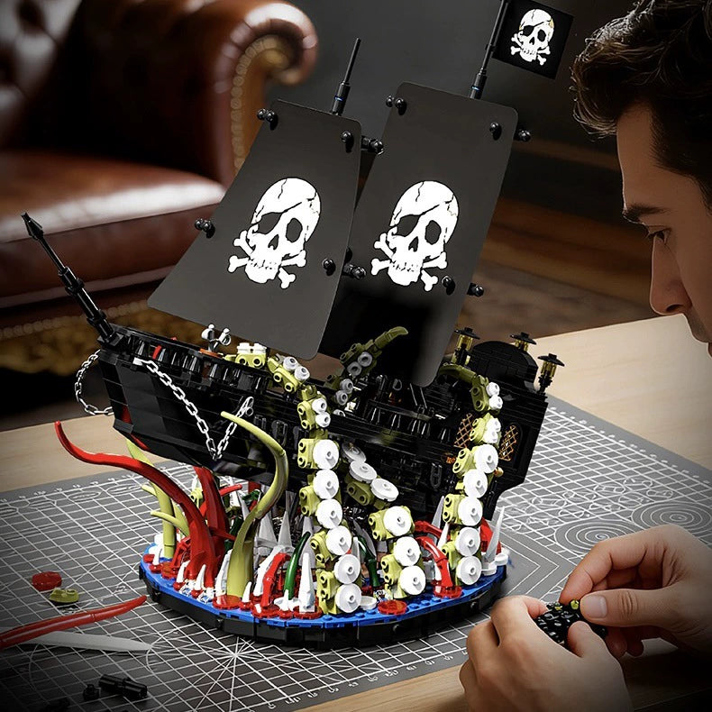 Tentacle Pirate Ship Building Blocks