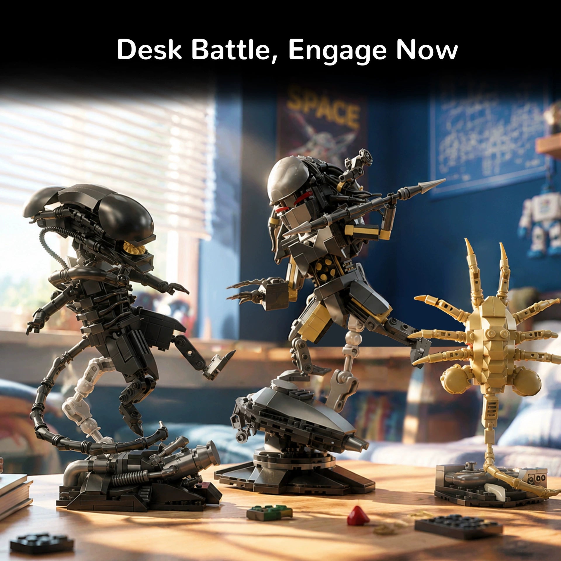 Sci Fi Monster Battle Building Blocks