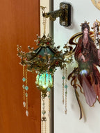 Eternal Bloom Lantern Metal 3D Puzzle Refrigerator Magnet With Light DIY Fridge Decor