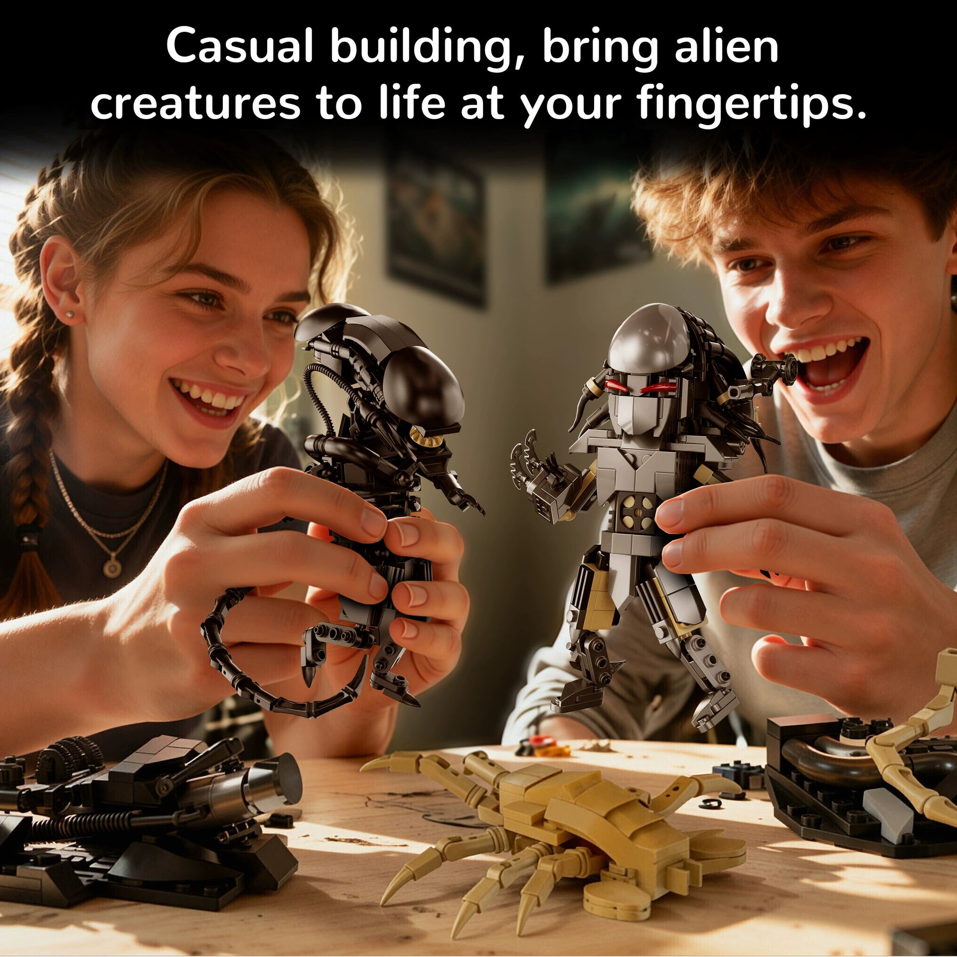 Sci Fi Monster Battle Building Blocks