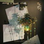 Eternal Bloom Lantern Metal 3D Puzzle Refrigerator Magnet With Light DIY Fridge Decor