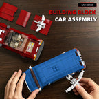 Car series vehicle building blocks collection with four different model sets