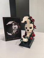 Gothic Crescent Moon Skull Building Blocks