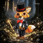 Fantasy fox animal figure building blocks toy for display