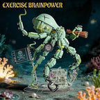 Pirate octopus building block model 1128 PCS designed as a fantasy ocean creature display.