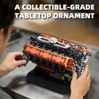 Front view of Tiger tank engine building blocks