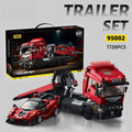 Car series vehicle building blocks collection with four different model sets