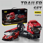 Car series vehicle building blocks collection with four different model sets